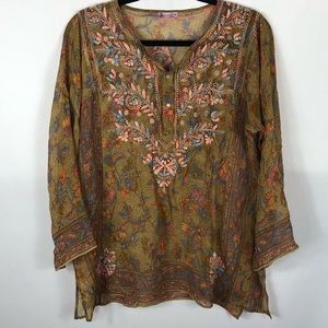 Calypso bohemian top